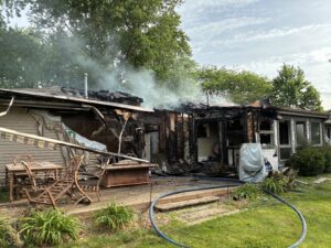 Fire in Unincorporated Plainfield Renders Structure Uninhabitable, No Injuries Reported 