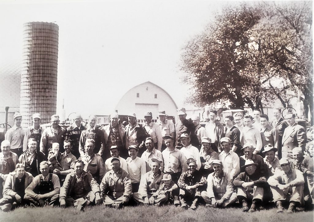 Brian Findlay shares this photo taken in the mid-1950s at the Elmer Schroeder Farm at the southeast corner of Caton Farm and County Line roads. Local farmers and FFA students came to plow Elmer's land after he had a surgery and was unable to.