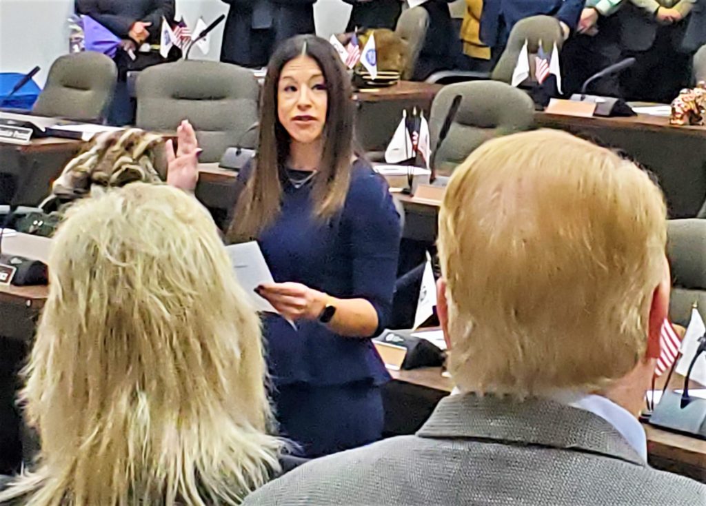 Will County Clerk Lauren Staley-Ferry administeres the oath of office to 22 Will County Board members on December 5. Since all 22 were up for election, some of the terms are two-year, and some four-year so elections will be staggered through 2030. 