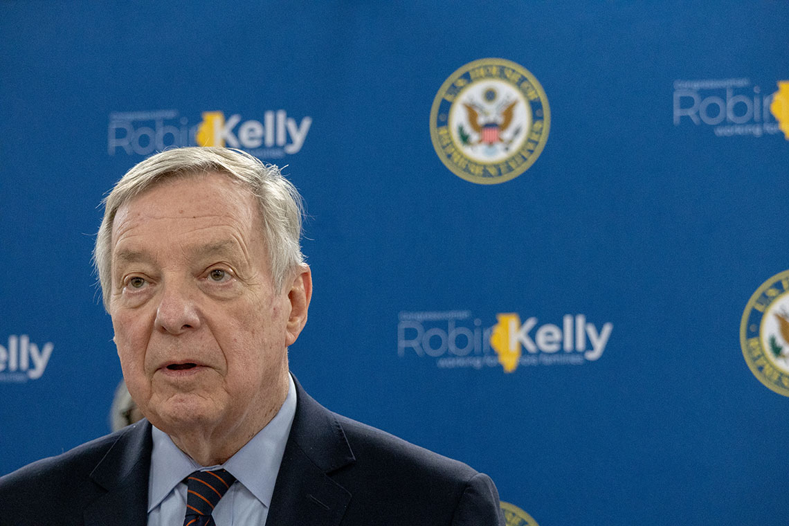 Durbin, Pritzker put pressure on Republicans to oppose cuts to key programs