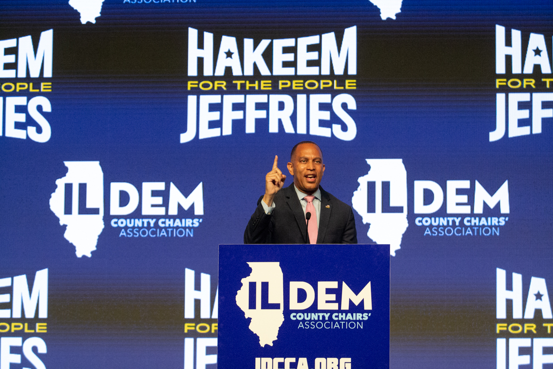 Jeffries’ Illinois redistricting push meets cool reception in Springfield