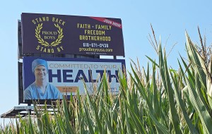 Billboard promoting far-right group Proud Boys springs up in southern Illinois