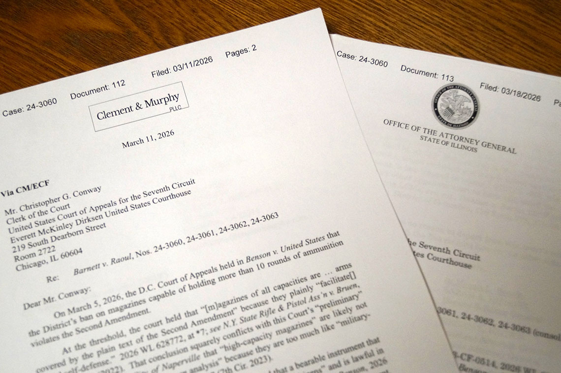 Lawyers say D.C. court’s decision striking down large-capacity magazine ban should be applied to Illinois