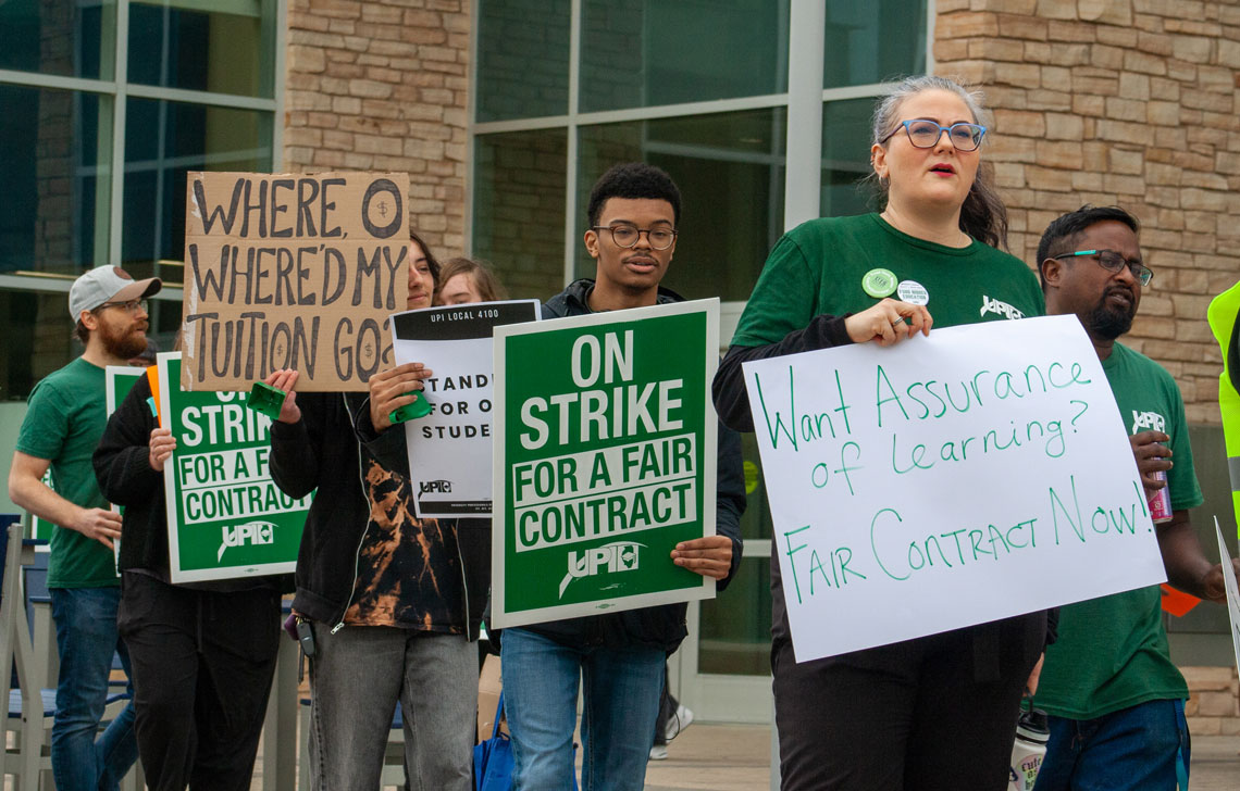 Strike signs from right to left, 