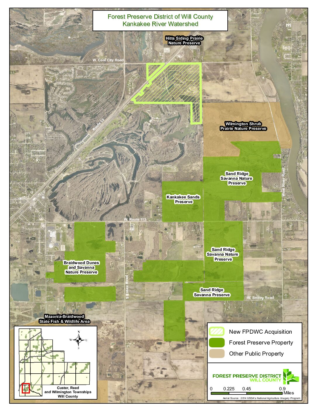 Acquistion Map - Custer Township