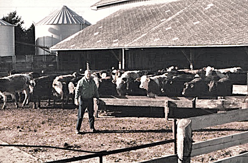 Burton Barr manning the feedlot on his in Manhattan farm. Back in 1999, he offered a program for 75 local farmers on the advantages of the strip till program and how this method has allowed them to plant earlier in the crop year as compared to no-till. It was sponsored by the Will South Cook Soil & Water Conservation District, Farm Bureau and other agencies. Thanks to Andy Partak for sharing.