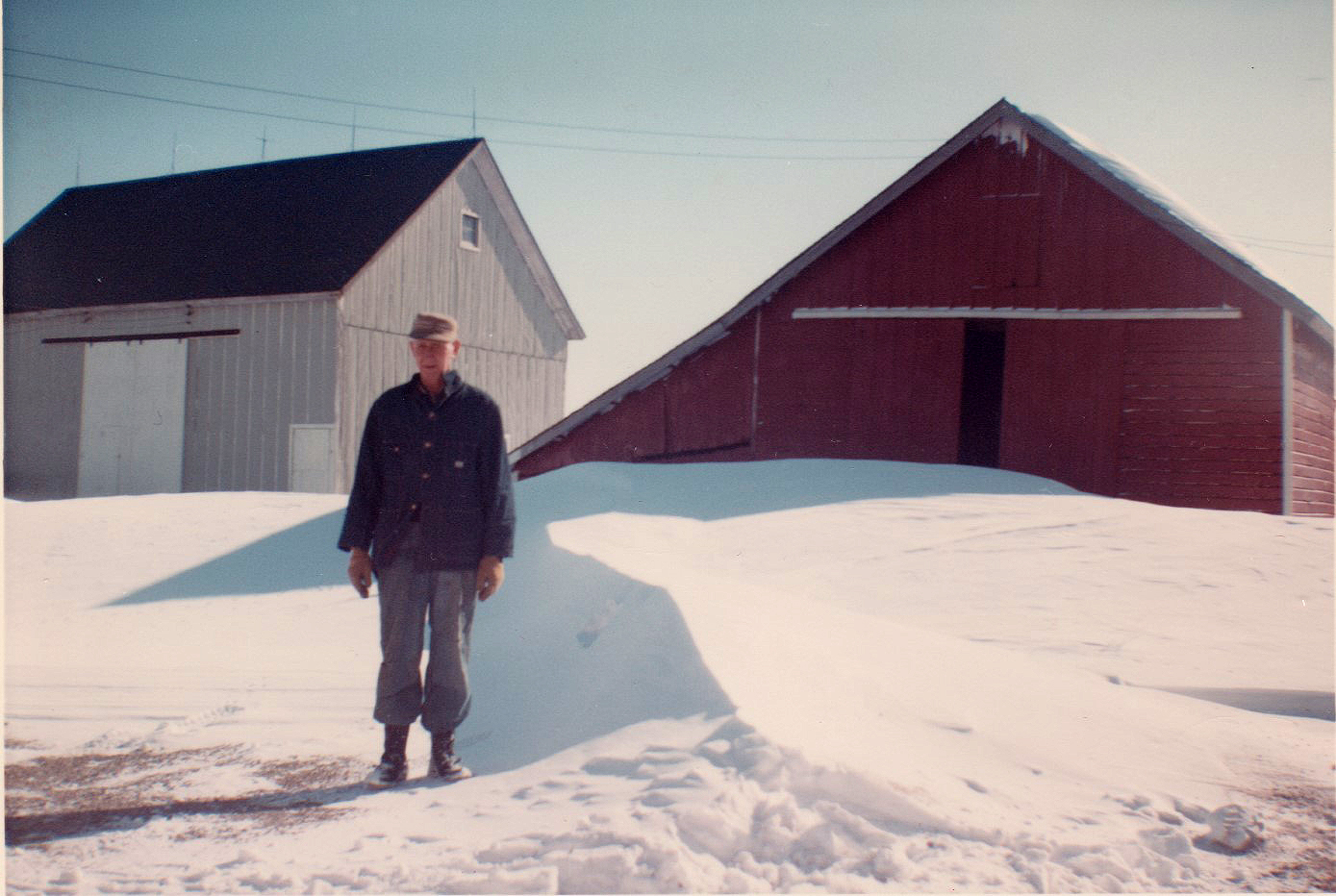 This might be a familiar sight after the recent snow storms, but this is a shot of a crib and barn after the famous blizzard of 1967. Thanks to Andy Partak for sharing.