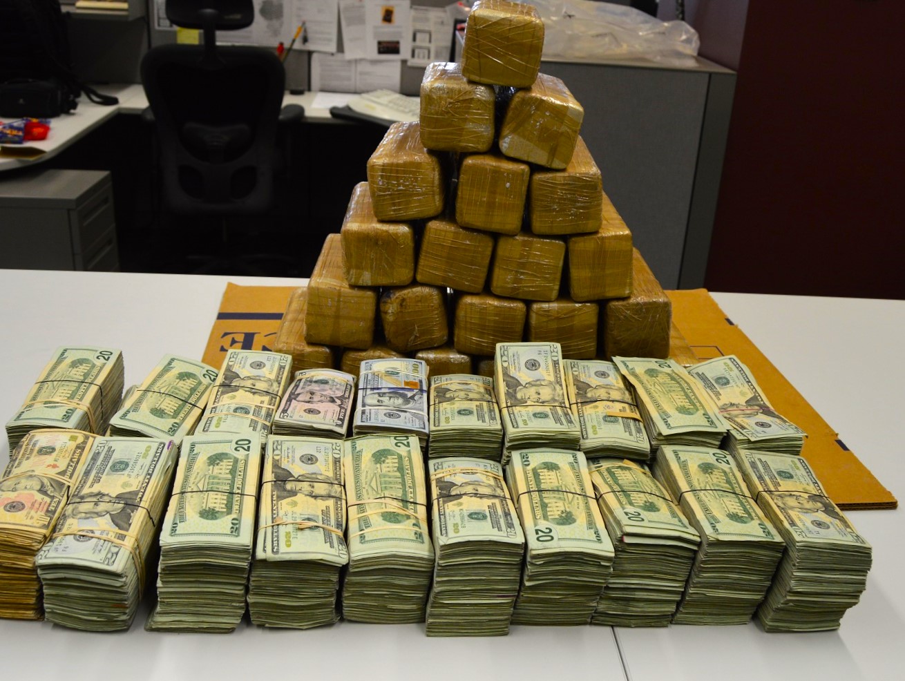 Drugs and Cash seized during investigation