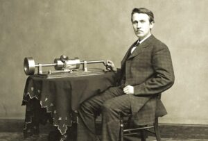 Mr. Edison’s talking machine, it really talked!