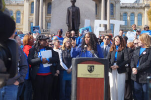 Education union, students call on governor to release higher education funding