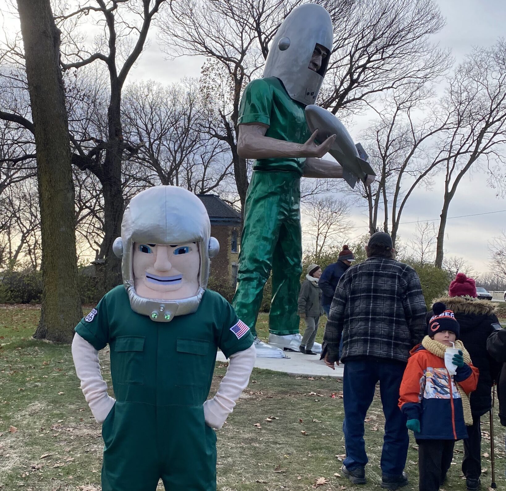 The Giant was popular among the many who showed up for his homecoming.