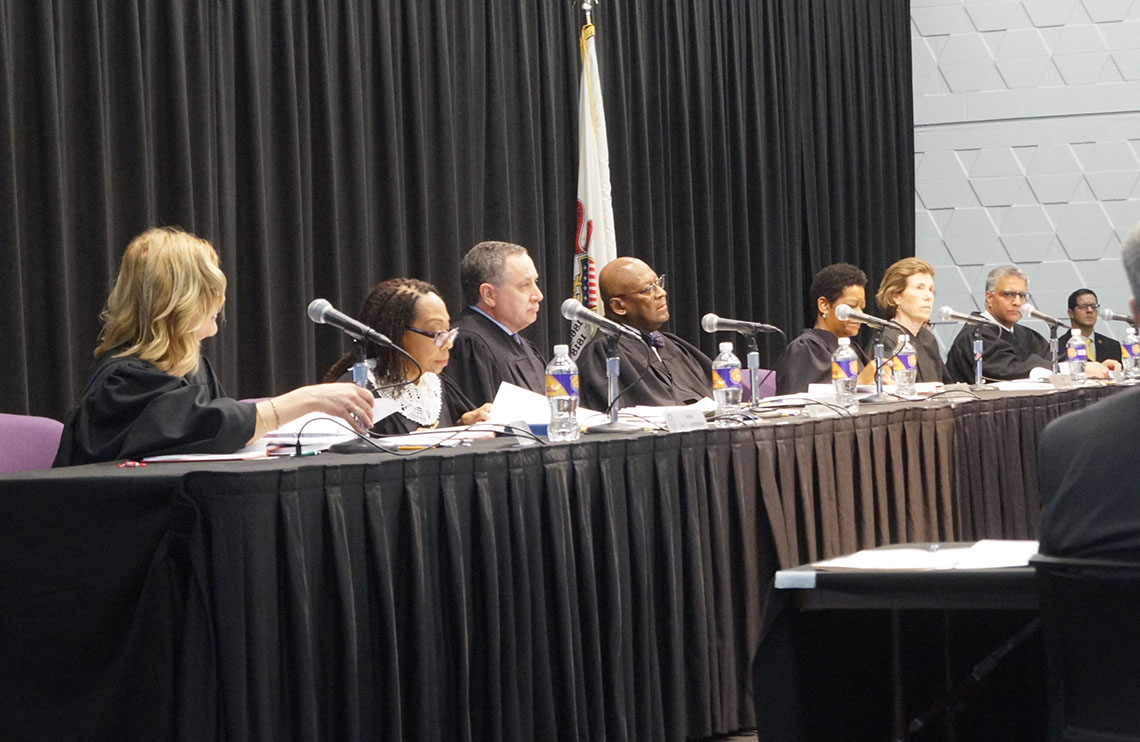 Illinois Supreme Court travels to Macomb to hear cases on pretrial release, student transportation