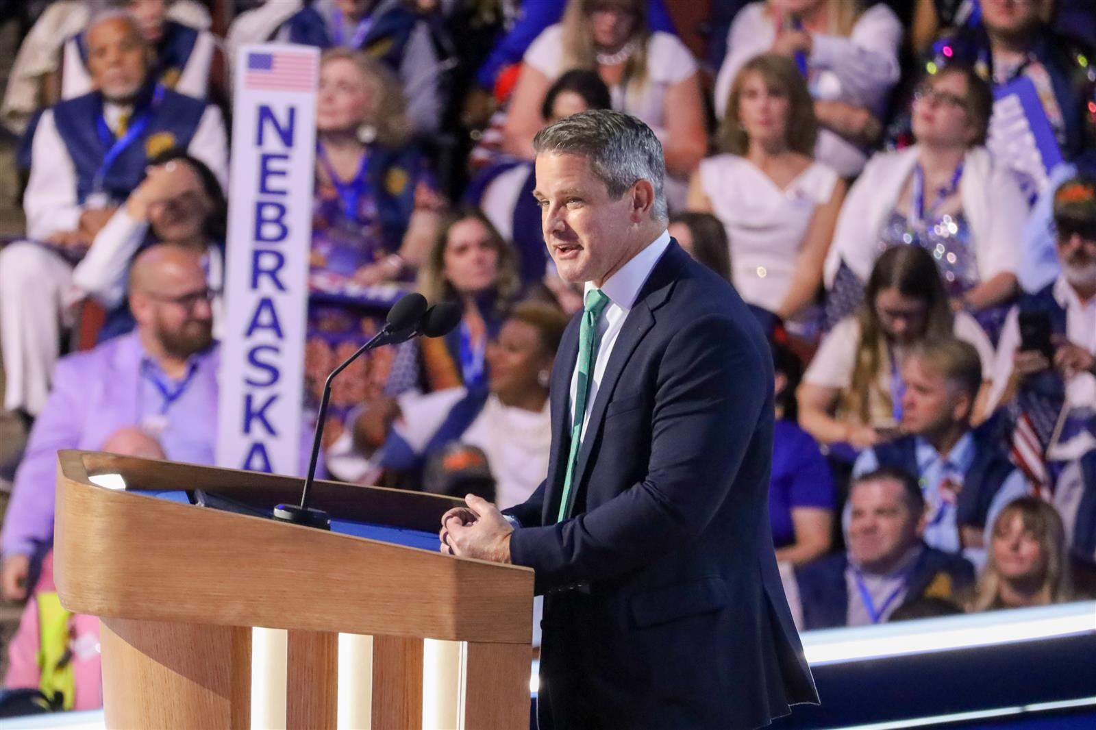 Saying Trump has ‘suffocated the soul’ of his party, former GOP Rep. Kinzinger endorses Harris at DNC