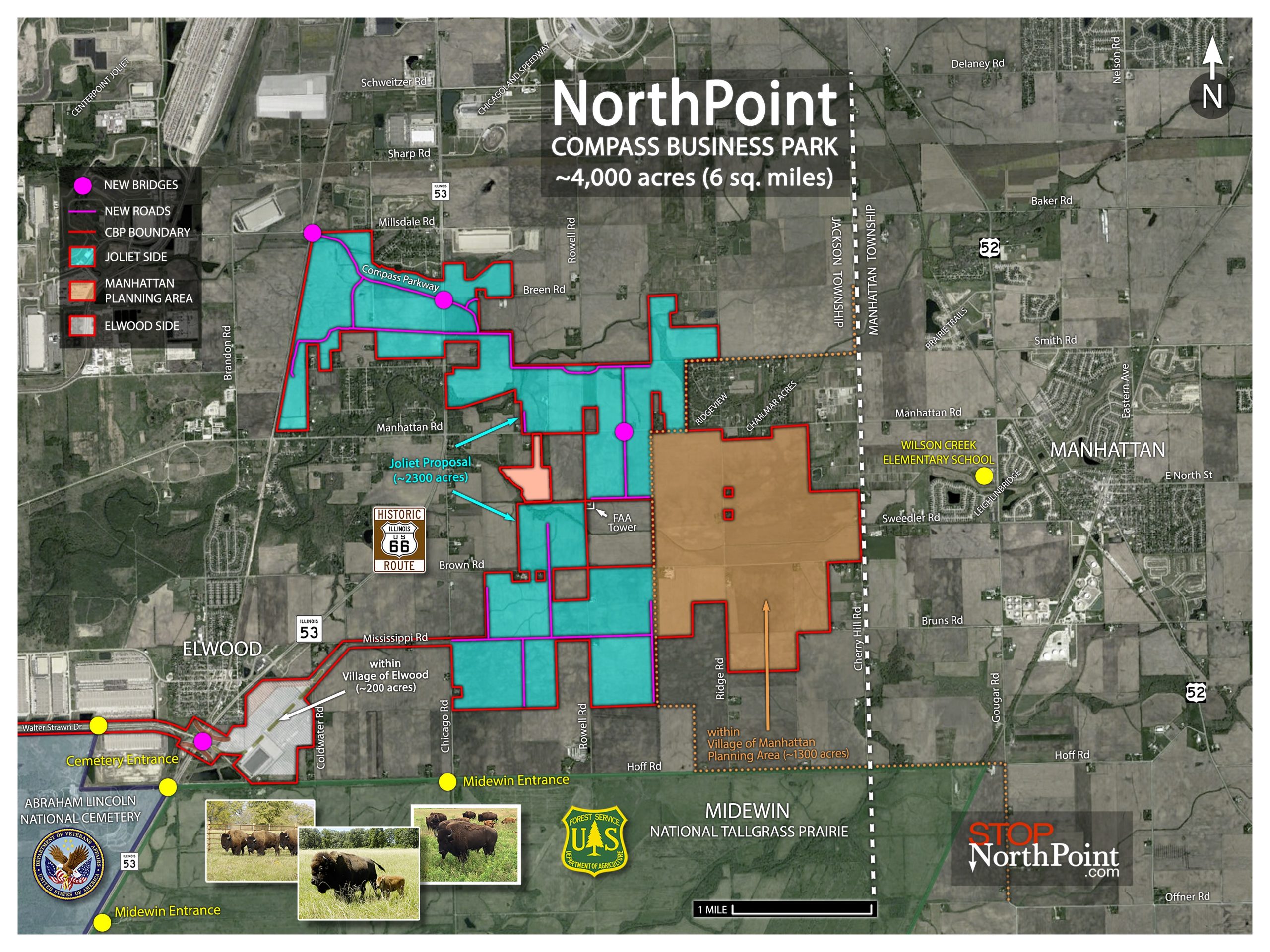 Map courtesy of John Kieken, Stop NorthPoint. 