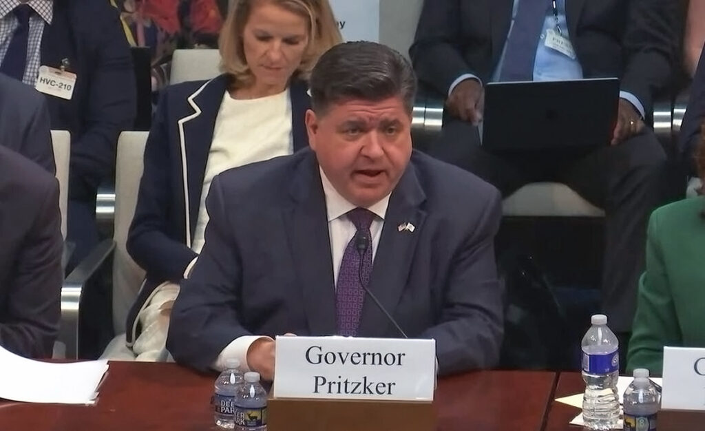 Pritzker defends Illinois’ immigration laws in theatrical congressional hearing
