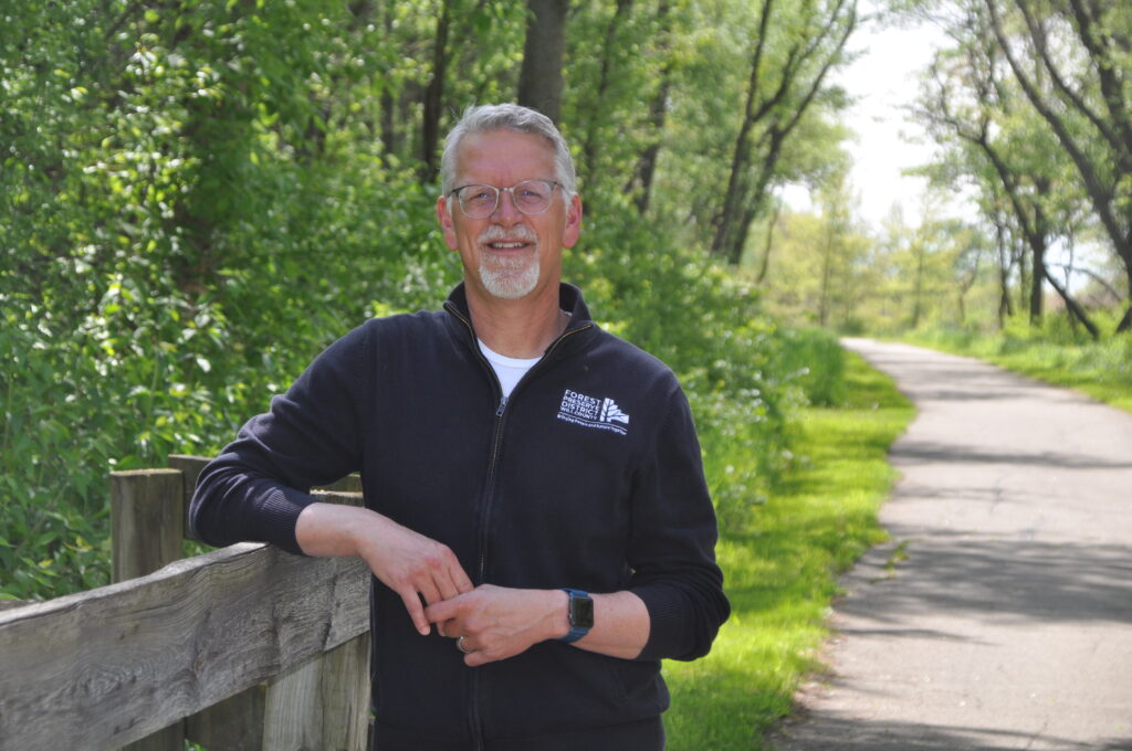 Ralph-Schultz-Glenn_P_Knoblock-May-2025_0015 Executive Director Ralph Schultz of Plainfield will retire on May 16 after a 32-year career with the Forest Preserve District of Will County. (Forest Preserve photo | Glenn P. Knoblock)