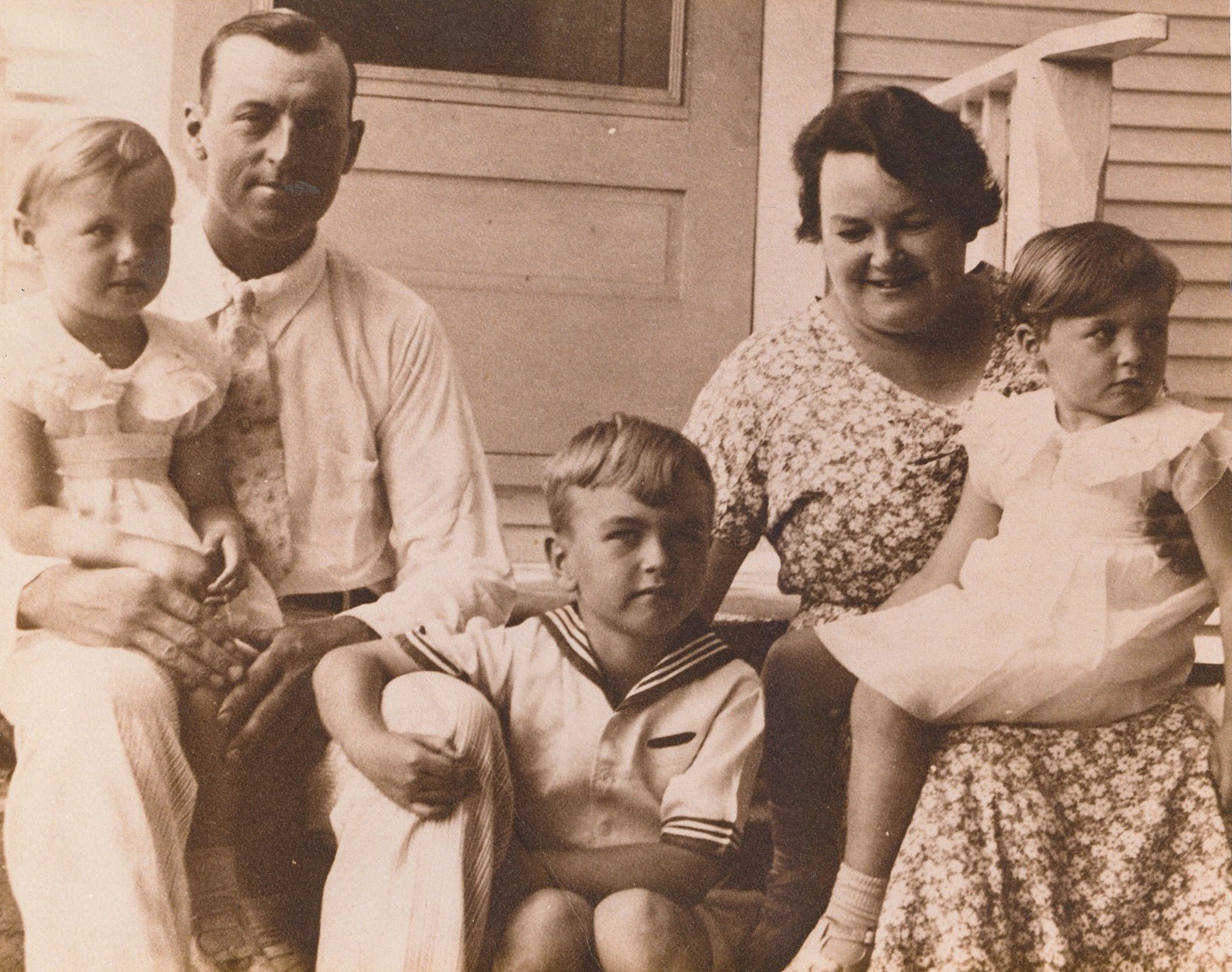 Here's a nice photo of the Seggebruch family of Crete in 1936: Walter and Grace with their children, from left, Marie Seggebruch (Lorenz), Fred Seggebruch and Millie Seggebruch (Martenson).