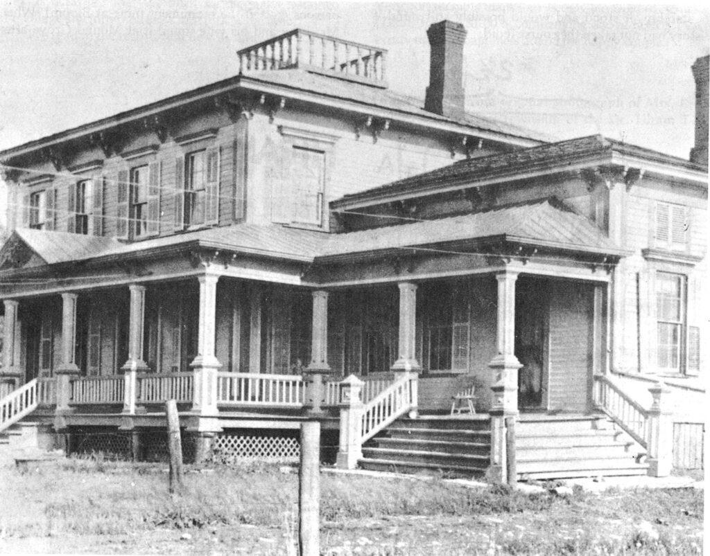 Stephen Hanford's "mansion" in Rockville Township, Kankakee County. It was considered one of the largest and most elegant in the area.