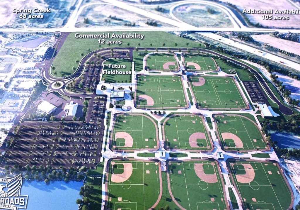 The Crossroads Sport Complex near the junction of Interstate 355 and U.S. 6 in New Lenox is expected to bring in millions of visitors and dollars for the region. (Photo by Stephanie Irvine)
