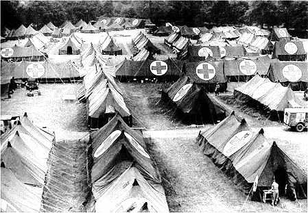 british field hospital A British field hospital during WWI similar to the one Robert Jardine of Wilmington worked at.