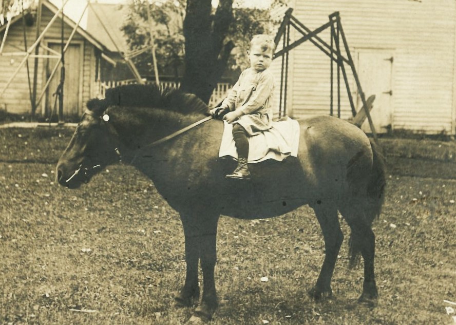 Kathy Forsythe of Manhattan shares this photo of David Forsythe on the Elwood farm, now former Arsenal property, around 1909. Oh, and the pony's name was Dandy.