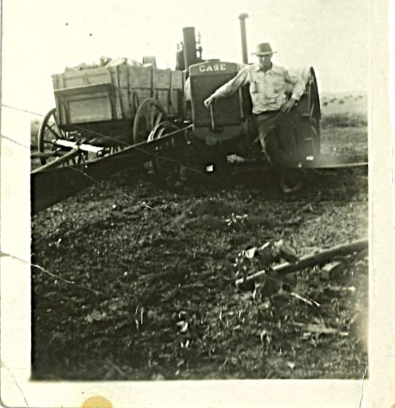Kathy Forsythe of Manhattan sent along this photo from 1932 of her Dad, David Forsythe, picking corn with a Case steel wheel tractor on his farm on Old Chicago Road in Elwood. In 1941, the government took the farm among many others to build the Arsenal. He and other neighbors then move to Manteno to farm.