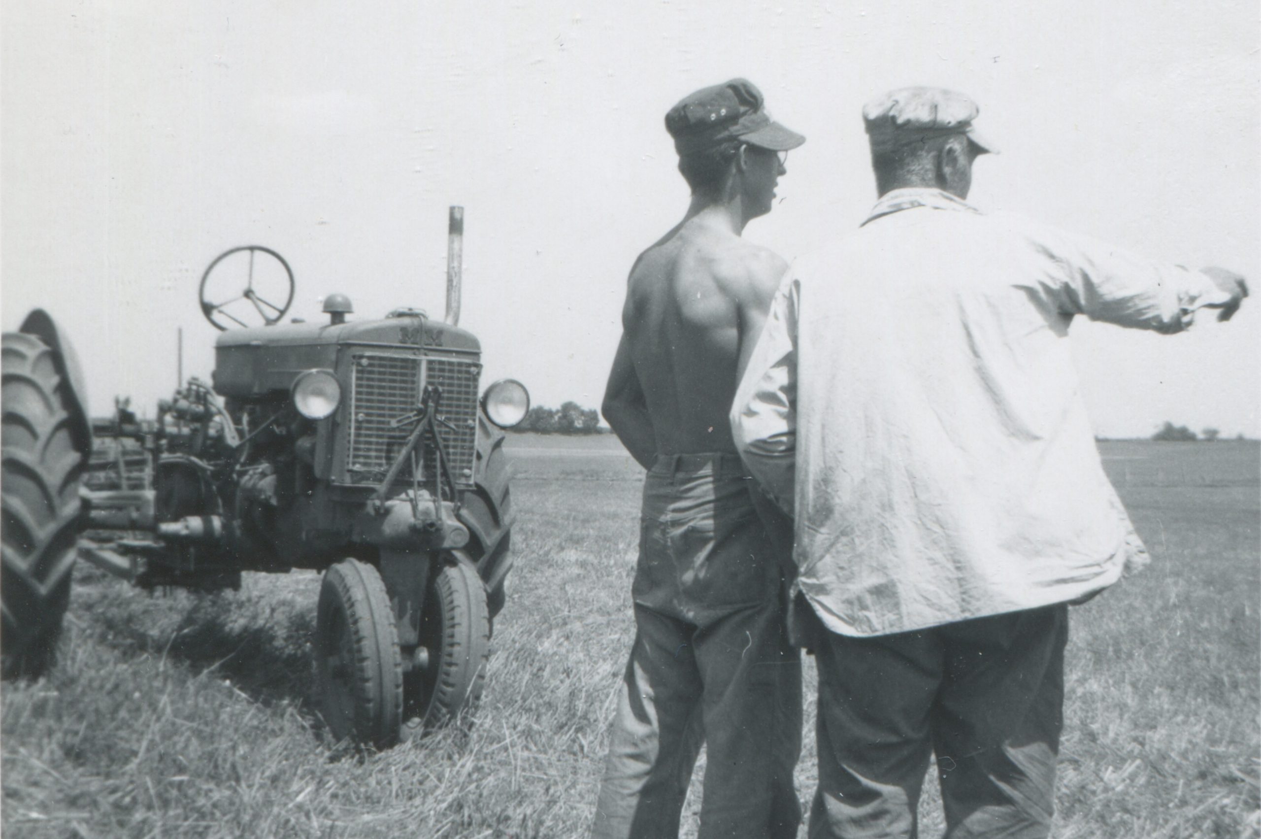 Robert and Conrad Kiefner and the Minneapolis Moline ZA discussing how all this land will be covered by warehouses someday. They were right. The west half of the land around Houbolt and I-80 is warehouses. 