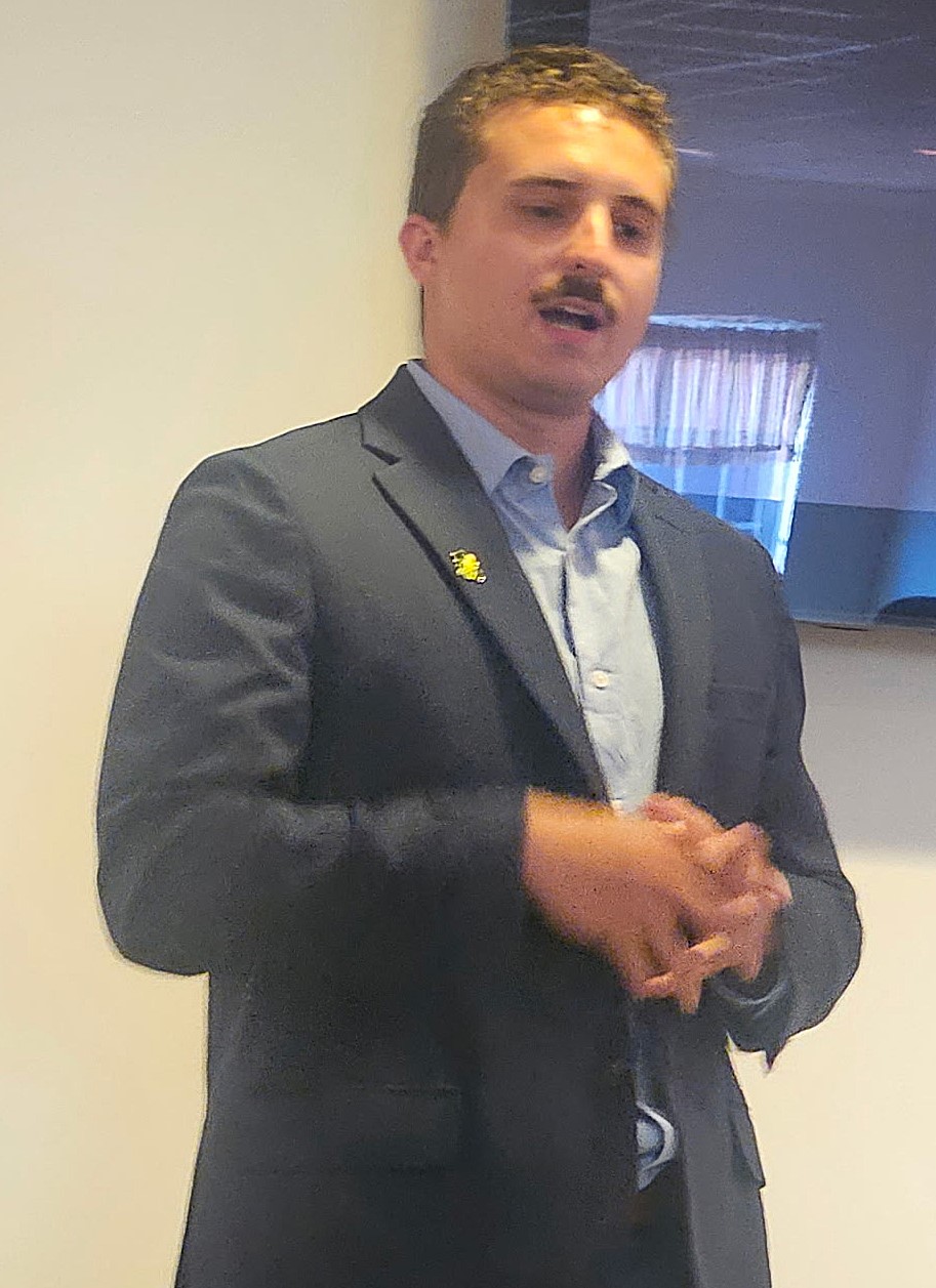Harrison Albright, a member of the Will County Farm Bureau's Young Farmer's Group, took First Place in the Illinois Farm Bureau District 5 Discussion Meet recently. Harrison will now be competing at the state level in December at the Annual Meeting.