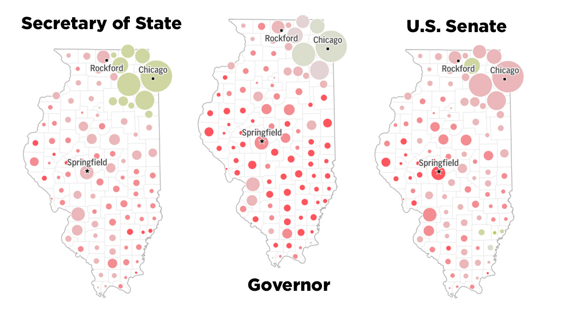 Illinois election maps