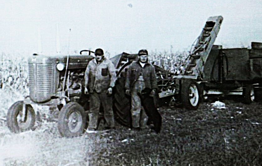 This is how they used to shuck corn back in the day on the Seggebruch farm in Crete.