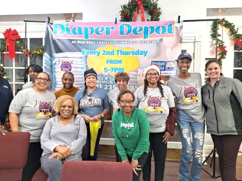 United Way was present at the kickoff for Elevate Hope's Diaper Depot program and continues to donate 10,000 diapers a month, allowing the group to give away 25 diapers a month for each child in a family.(Photo courtesy of Elevate Hope)