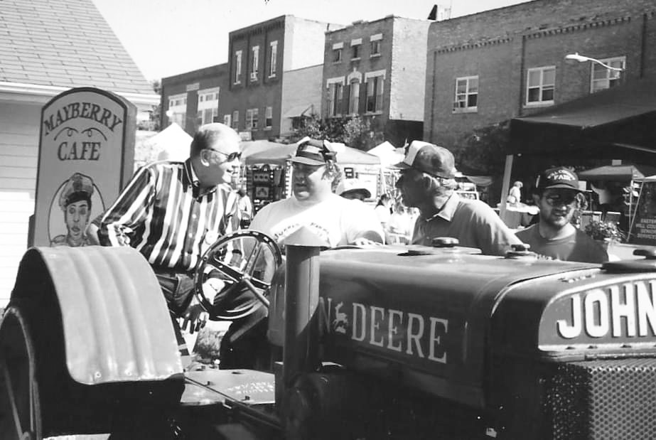 In honor of Orion Samuelson's recent 90th birthday, we present this picture provided by Gary Jurres of Gary and Bob Jurres speaking with "The Big O" at the first Country Fest in downtown Peotone in the early 1990s.