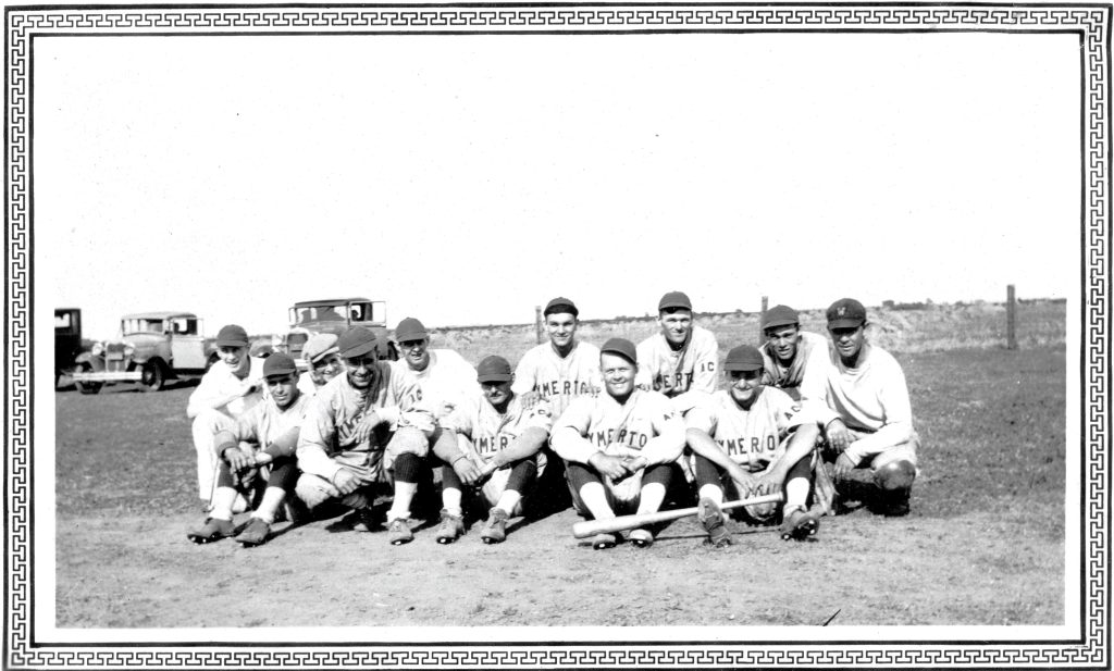 Diane Oestreich sent along this photo of the 1931-32 baseball team in Symerton where she grew up. Her Dad was a member of the team, which was composed mostly of farm kids from Florence Township. Pictured from left, Merle Jones, "The Boss," and Diane's Dad; Steve Long, centerfield; John Shields, outfield; Eddie Long, second base/pitcher; Bill Condon, first base; Victor Rink, shortstop; Francis Bean, outfield; Adrian "Happy" Oberlin, first base/pitcher; John Scott, left field; Rudy Yanchick, shortstop; Bill Toepper, third base; and Tom "Barney" Long, catcher.