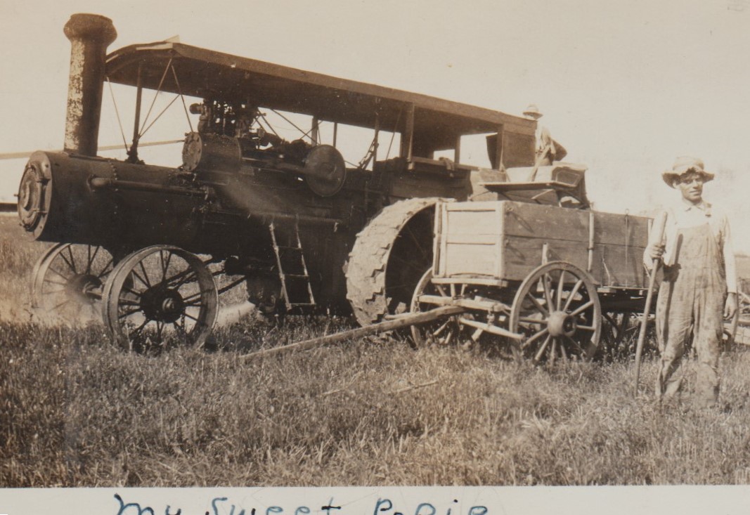Farm Bureau member Judith Brown of Lockport shares this picture from 1926 taken of her grandfather, Charles Burkhardt, on his farm in Goodfarm Township in Grundy County.