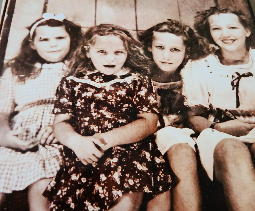 Loretta Sartore popped into the office recently to share this picture taken around 1948 of her sisters and her at the Union County Fair. At that time, they were the Davis Sisters, born of Opal and Daniel Davis. From left, they came to be Sereda Perosa, who just passed recently, LaDonna Spurlock, Viola McKinnes and Loretta, who still remembers that dress she wore. The family farmed 126 acres in Dongola in far Southern Illinois. Now, can anyone tell us why the town would have been renamed after Dongola, Sudan? Might be a free subscription in it for you!