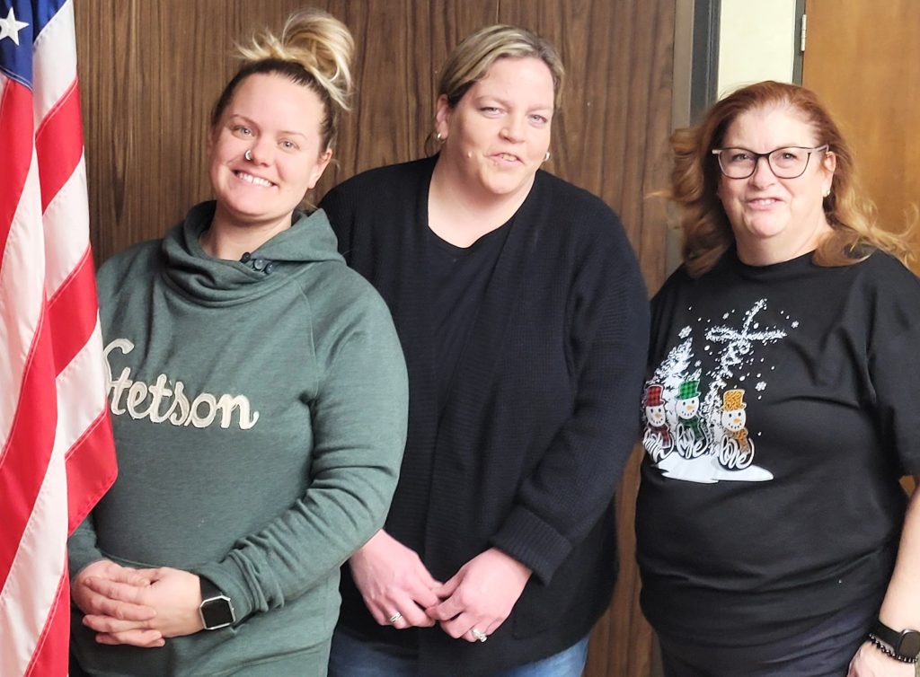 Women for Family Farms officers elected for the 2024 fiscal year are from left: Ashley Davis, Chairwoman; Dana Brandau, Vice Chairwoman; and Anita Schneidewind, Secretary\Treasurer.